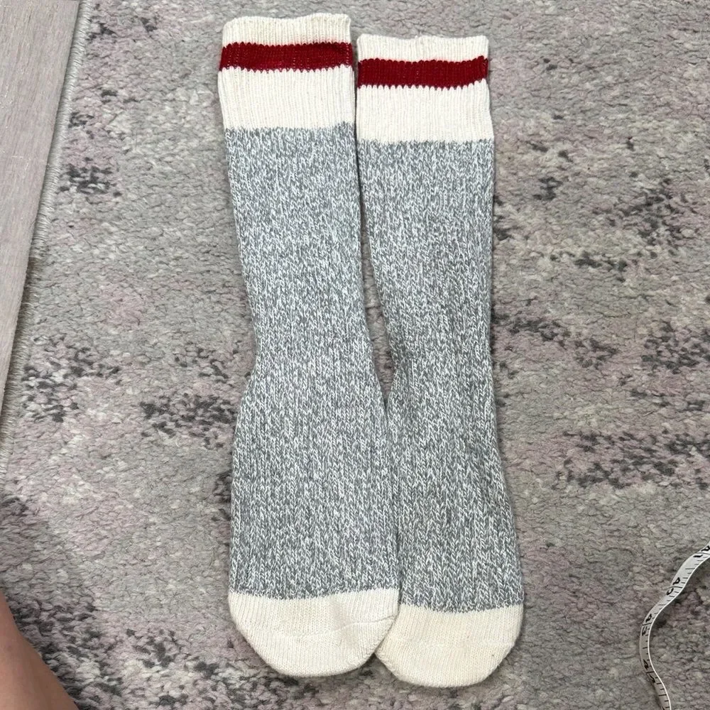 New Future Wifey Grey Red Crew Socks